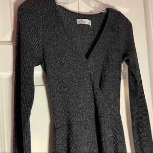 Hollister Long Sleeve Cross Front Dress